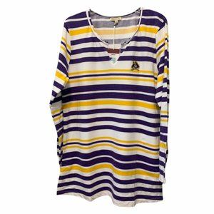 ECU Pirates Striped Tunic Dress Large